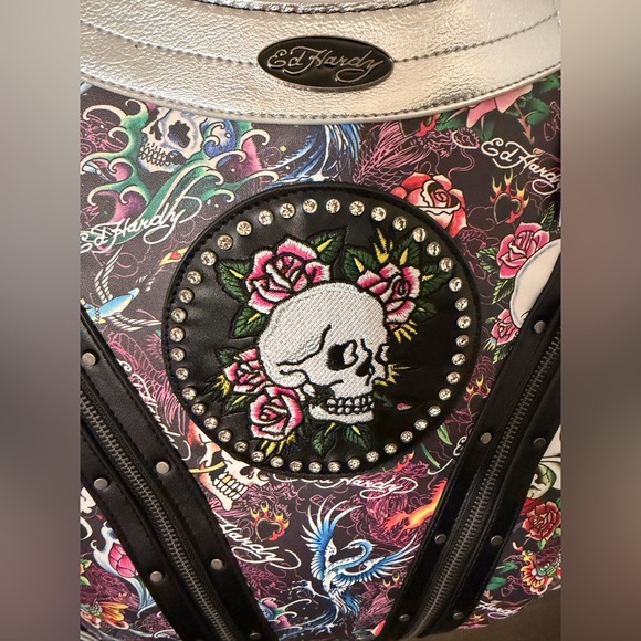 Ed Hardy Large Tote with Crossbody Strap - Picture 2 of 7
